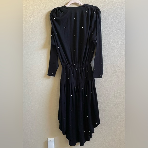 🩷Louviere (vintage-1980) black dress, Small - Picture 5 of 6